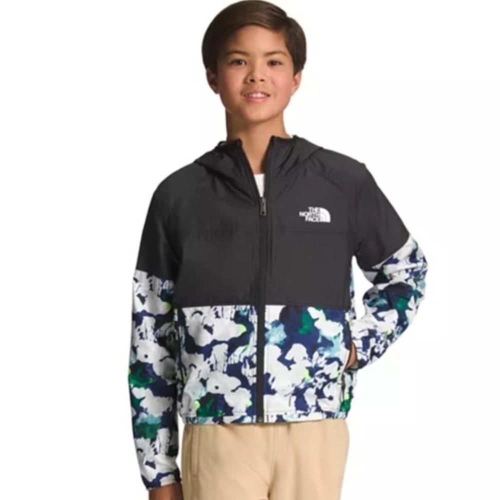 The North Face boys WindWall Printed Cyclone Windbreaker Size XL 14/16.